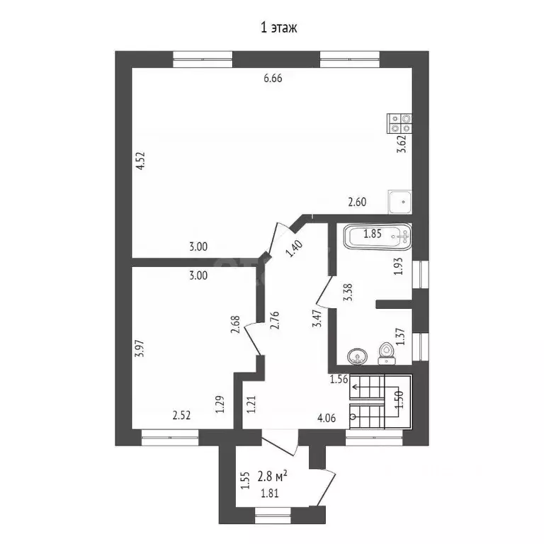 Дом в Тюменская область, Тюмень СОСН Березка-3 тер., ул. 12-я (115 м) - Фото 2
