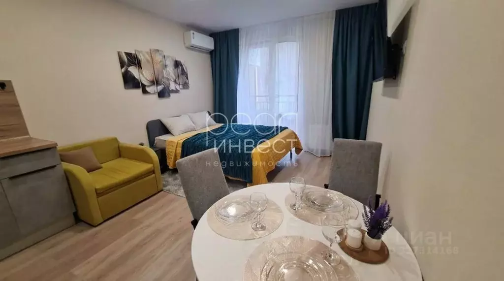 Студия Краснодарский край, Сочи ул. Искры, 88к10 (29.0 м) - Фото 1