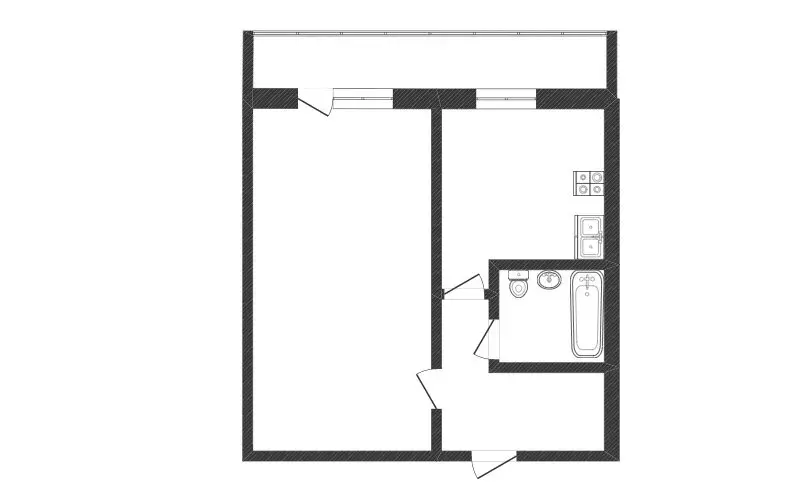 1-комнатная квартира: Тюмень, улица Московский Тракт, 16А (33 м) - Фото 1