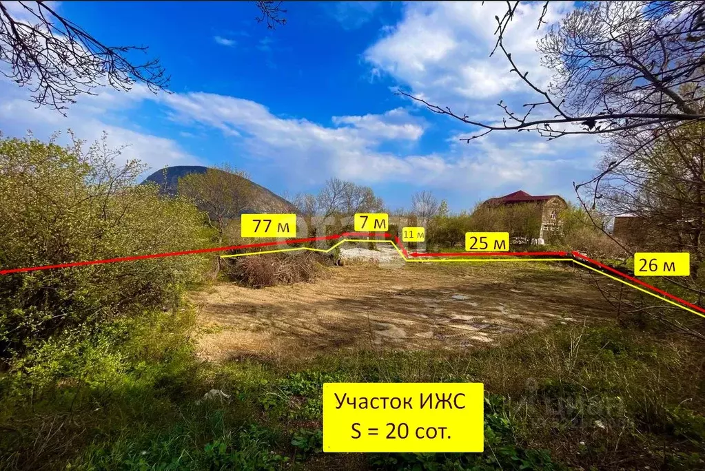 Участок в Крым, Ялта муниципальный округ, Краснокаменка пгт  (20.0 ... - Фото 1