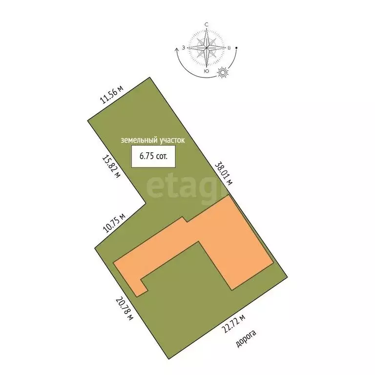 Дом в Нартан, улица Ленина (10 м) - Фото 1