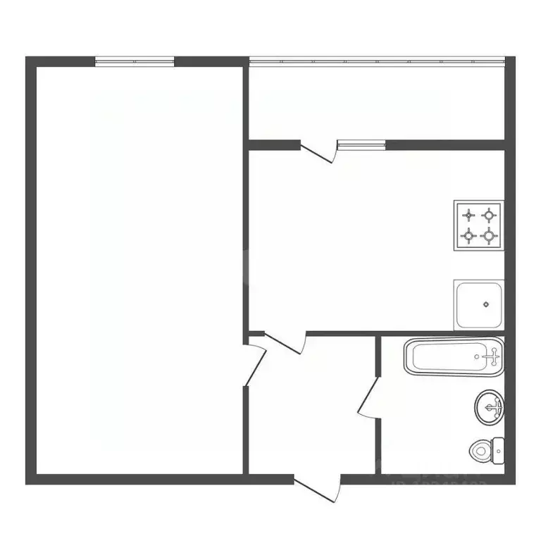 1-к кв. Башкортостан, Уфа ул. Генерала Кусимова, 11 (37.8 м) - Фото 2