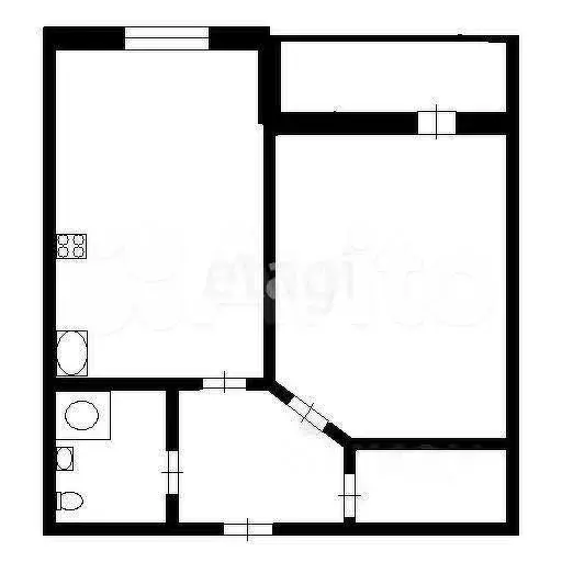 1-к. квартира, 41 м, 7/10 эт. - Фото 0