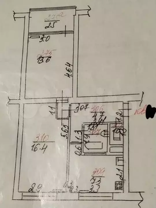 2-к. квартира, 48 м, 5/5 эт. - Фото 0