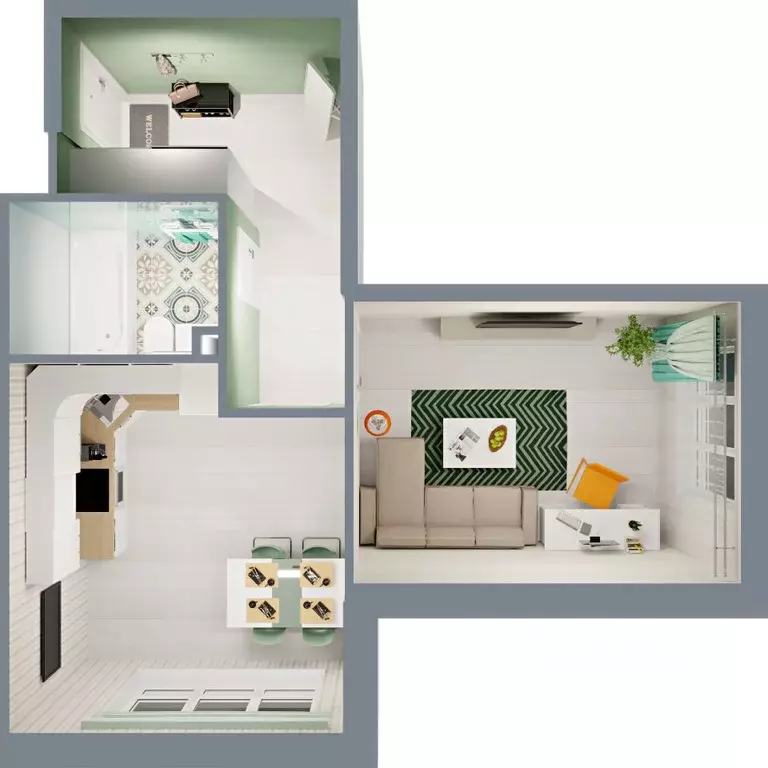 1-к кв. Башкортостан, Уфа ул. Ивана Спатара, 14 (37.49 м) - Фото 2