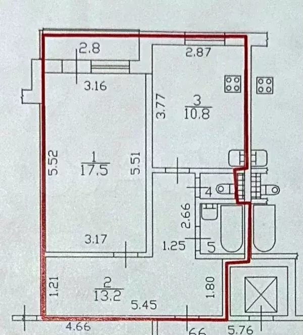 1-к. квартира, 45,1 м, 10/10 эт. - Фото 0