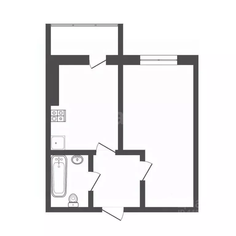 1-к кв. Смоленская область, Смоленск ул. Авиаторов, 3 (33.2 м) - Фото 2