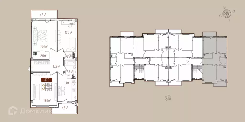 Продаётся 3-к квартира, 85.5 м - Фото 0