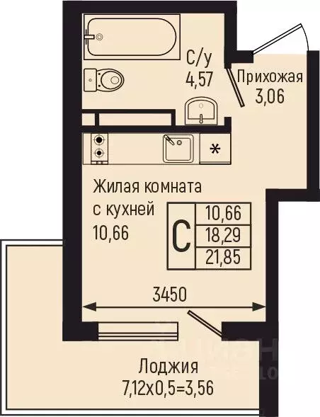 Студия Краснодарский край, Туапсинский муниципальный округ, с. Небуг ... - Фото 1