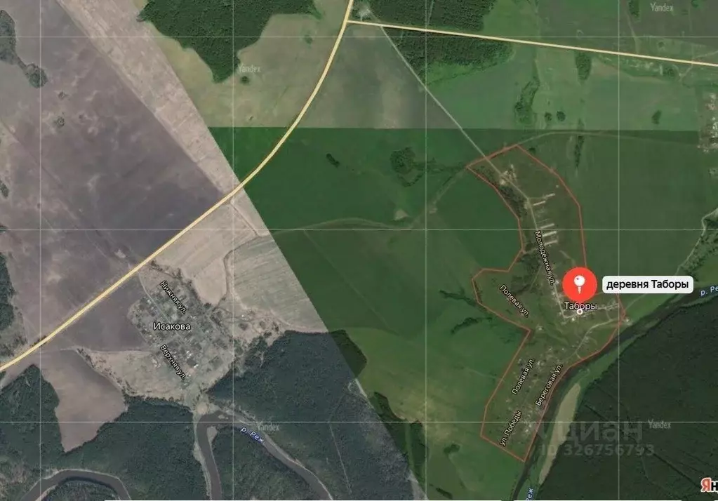 Участок в Свердловская область, Алапаевский район, д. Таборы  (692.0 ... - Фото 1