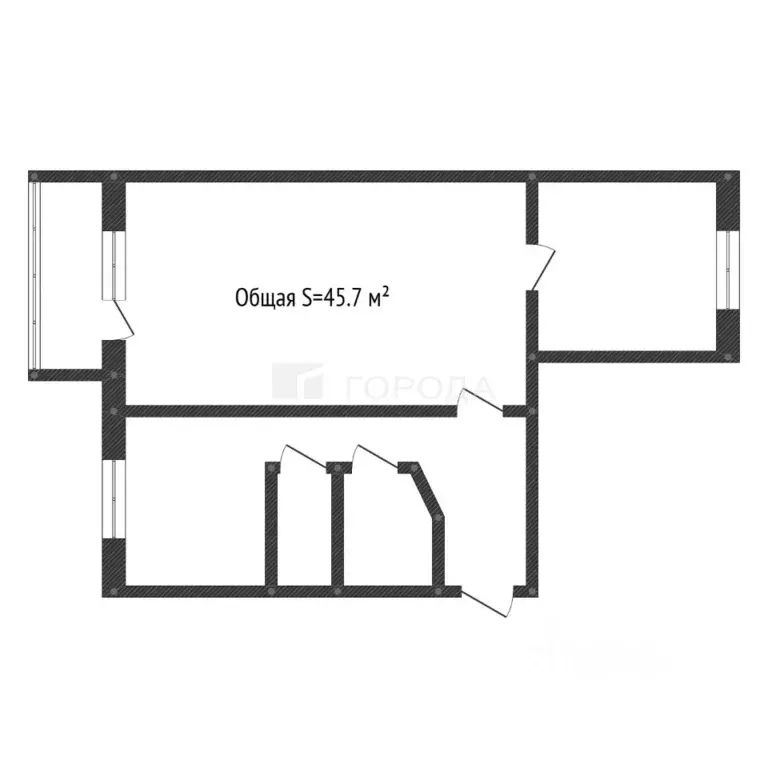 2-к кв. Кемеровская область, Новокузнецк Байдаевский мкр, ул. Братьев ... - Фото 1