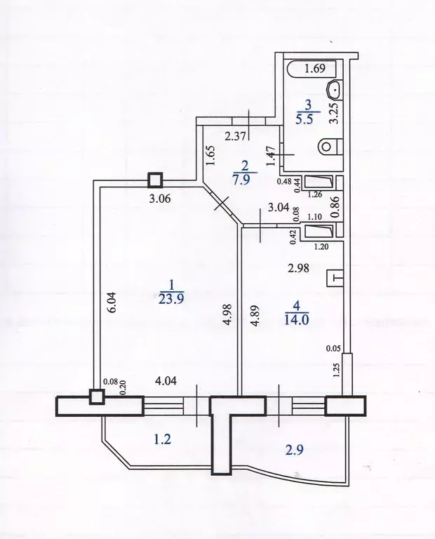 Продаётся 1-к квартира, 51.3 м - Фото 1