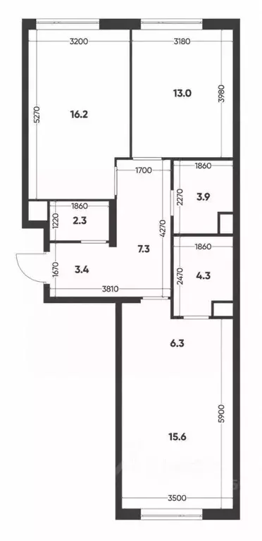 2-к кв. Москва Летниковская ул., 6к2 (73.0 м) - Фото 1