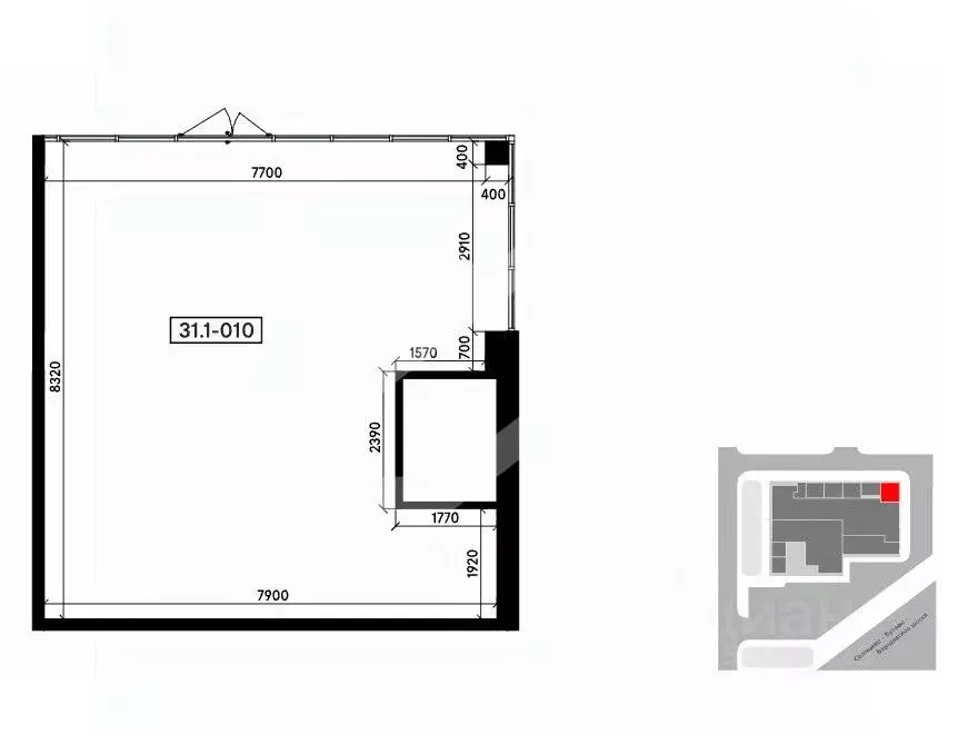 Торговая площадь в Москва № 173 кв-л,  (62 м) - Фото 2