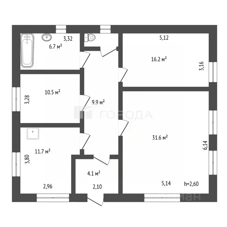 Дом в Томская область, Томск пос. Кузовлево, Советская ул., 19 (92 м) - Фото 2