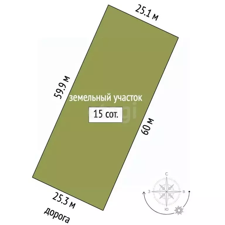 Участок в Костромская область, Шарья Парашютная ул., 32 (15.0 сот.) - Фото 2