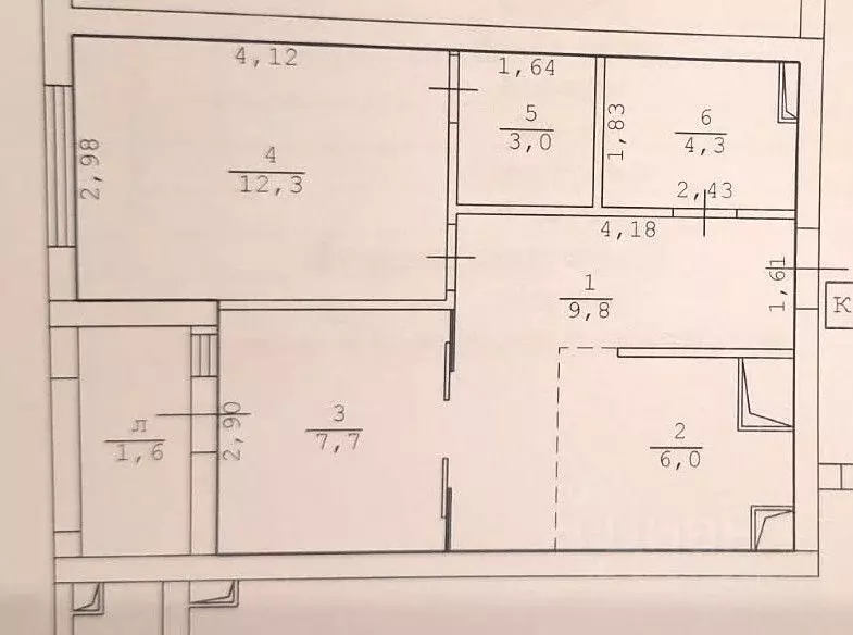 2-к кв. Крым, Симферополь просп. Александра Суворова, 97 (43.1 м) - Фото 2