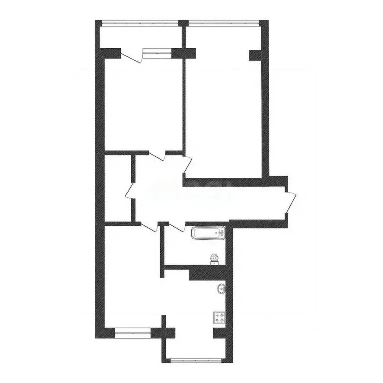 3-к кв. Белгородская область, Белгородский район, Дубовское с/пос, ... - Фото 1
