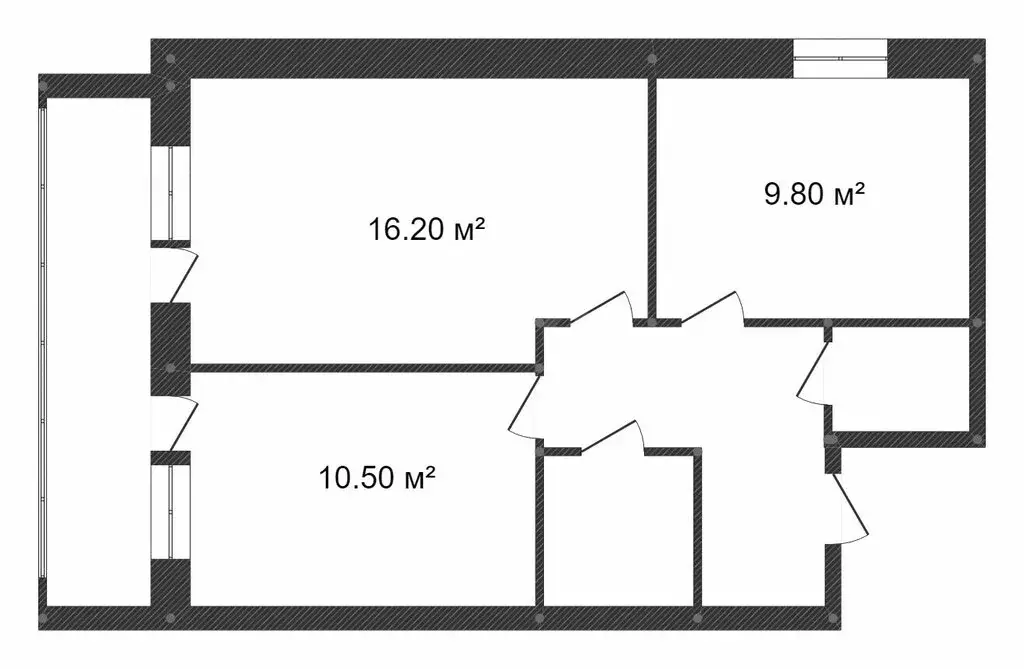 2-комнатная квартира: Тюмень, улица Ю.-Р.Г. Эрвье, 10 (49.2 м) - Фото 1