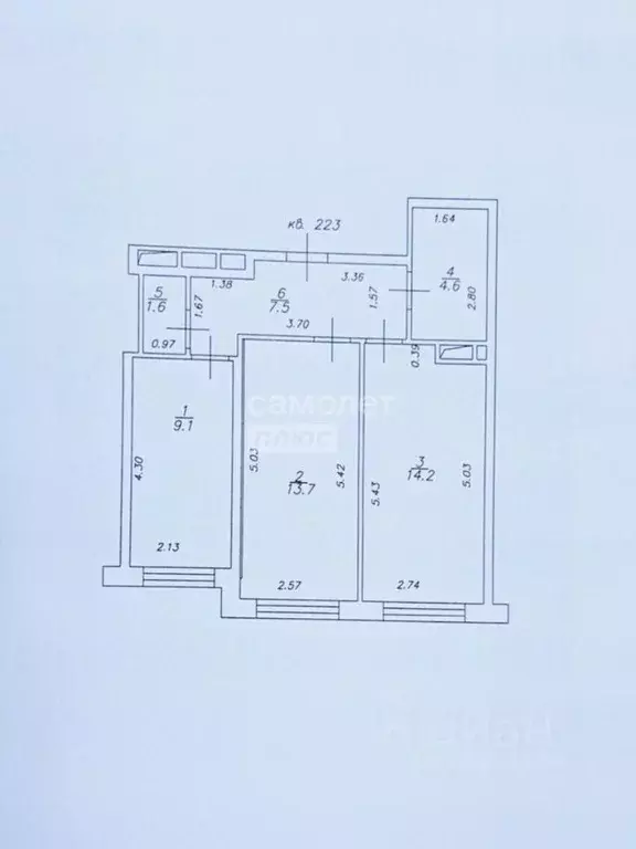 2-к кв. Татарстан, Казань ул. Братьев Батталовых, 20А (50.7 м) - Фото 2