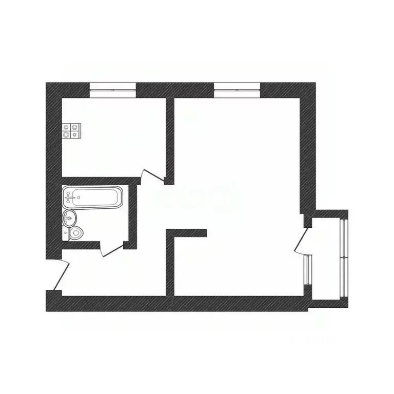 1-к кв. Смоленская область, Ярцево Советская ул., 16 (30.2 м) - Фото 1