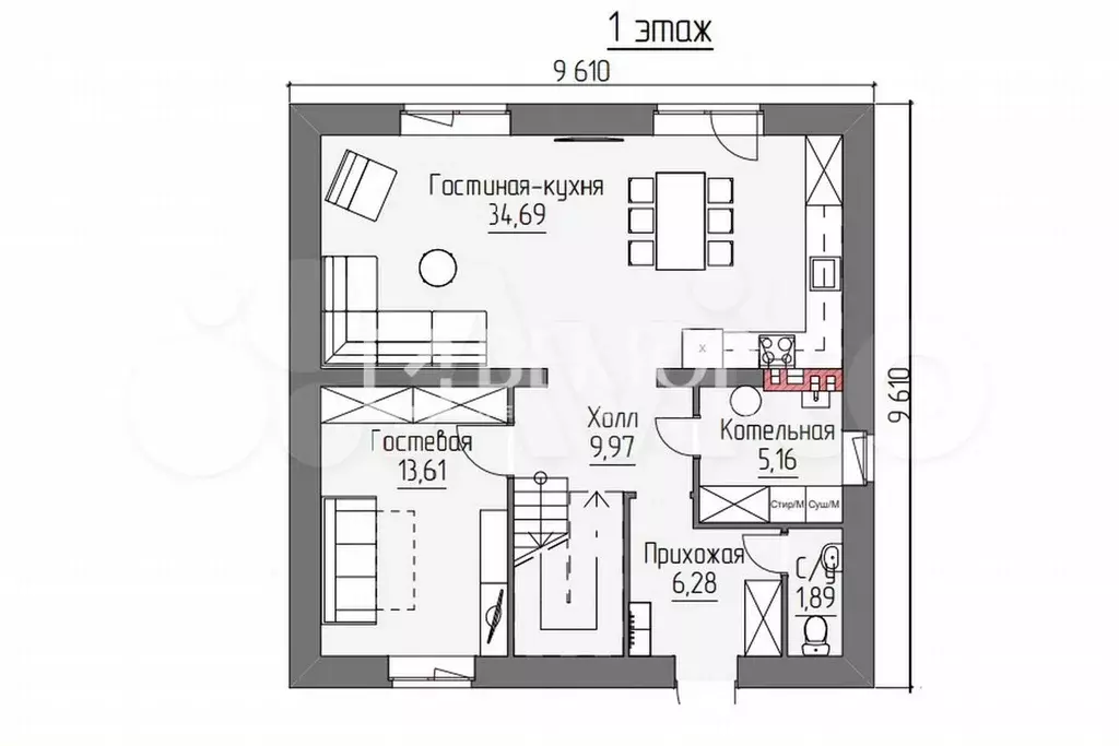 Дом 137 м на участке 9,5 сот. - Фото 0