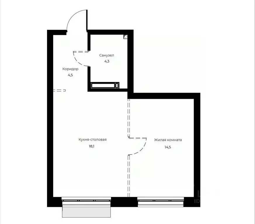 1-к кв. Пензенская область, Пенза Велларт Сити жилой комплекс (41.4 м) - Фото 1