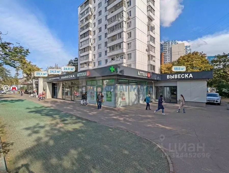 Торговая площадь в Москва 1-я Новокузьминская ул., 21К2 (68 м) - Фото 1