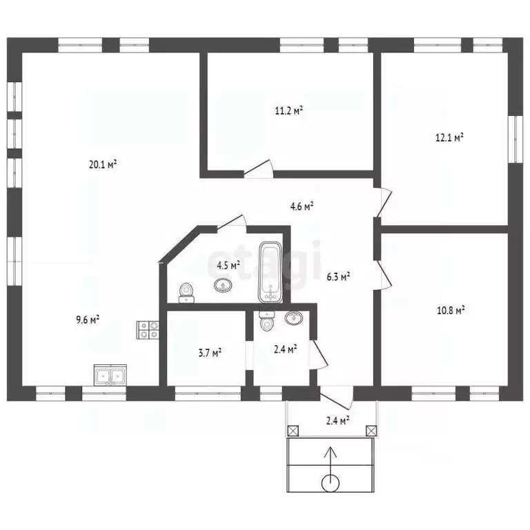 Дом в Костромская область, Красносельский район, Чапаевское с/пос, д. ... - Фото 1