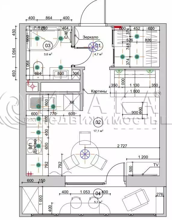 Квартира-студия: Санкт-Петербург, Парашютная улица, 58 (25.6 м) - Фото 1