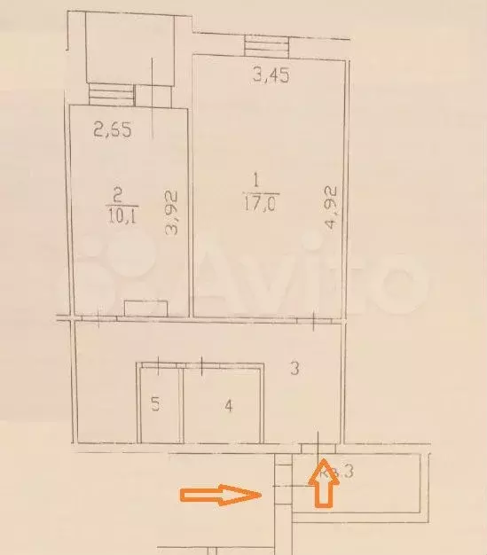 1-к. квартира, 43 м, 1/10 эт. - Фото 1