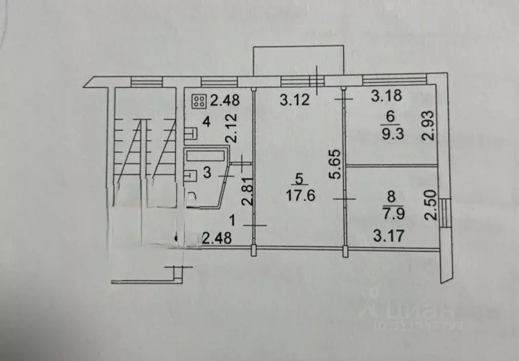 3-к кв. Иркутская область, Иркутск Юбилейный мкр, 105 (49.0 м) - Фото 1