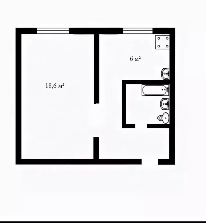 1-к кв. Москва 3-я Красногвардейская ул., 8С1 (30.5 м) - Фото 2