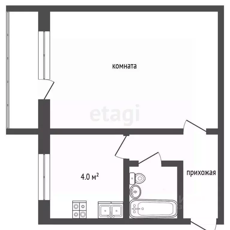 1-к кв. Ростовская область, Ростов-на-Дону ул. Туполева, 18/1 (21.3 м) - Фото 0
