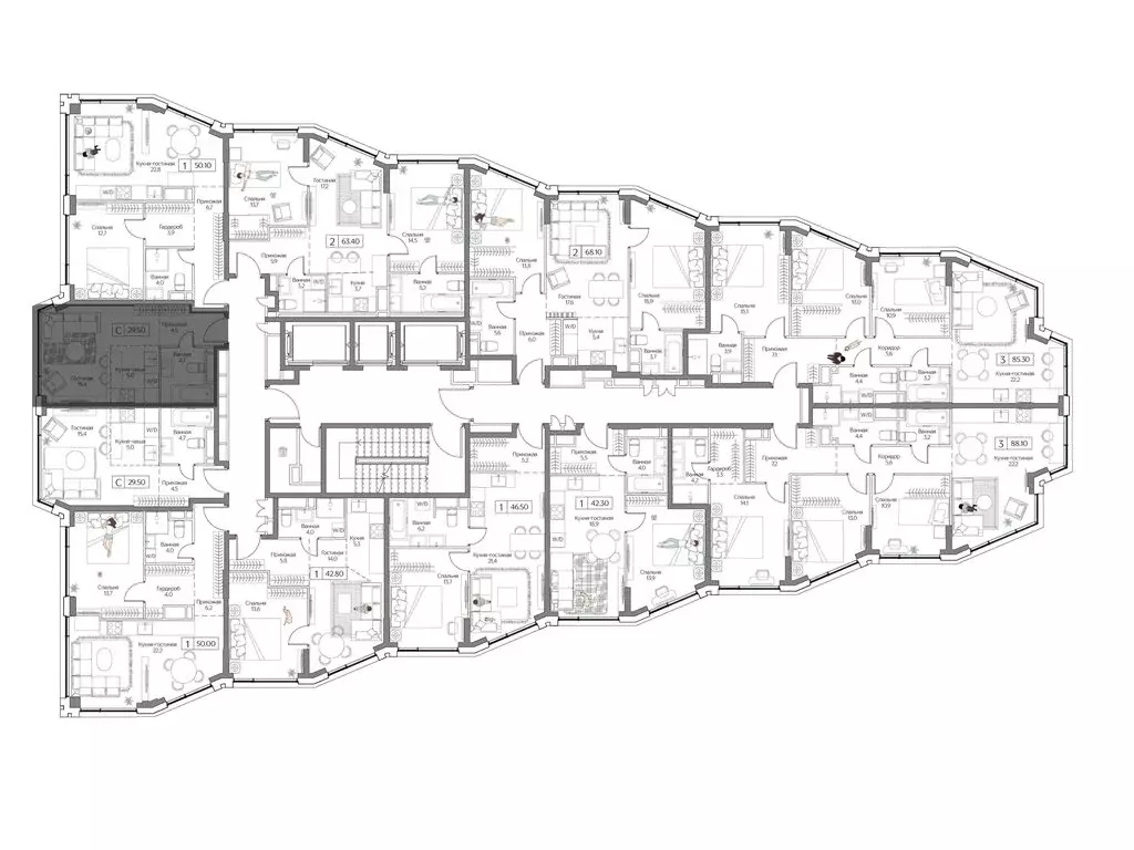 Квартира-студия: Москва, ЖК Дрим Рива (29.5 м) - Фото 2