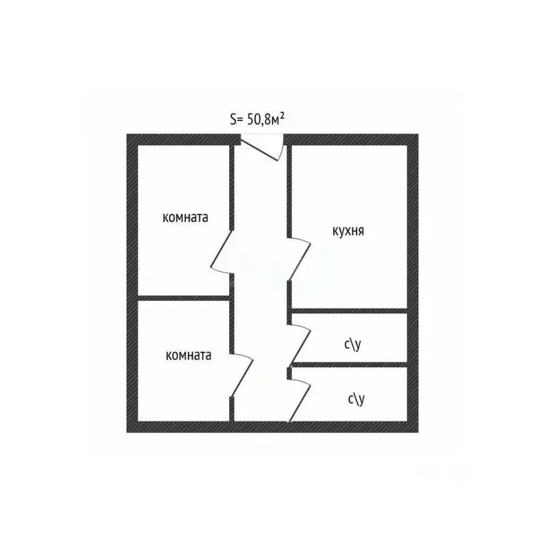 2-к кв. Брянская область, Брянск Институтская ул., 11 (50.0 м) - Фото 2