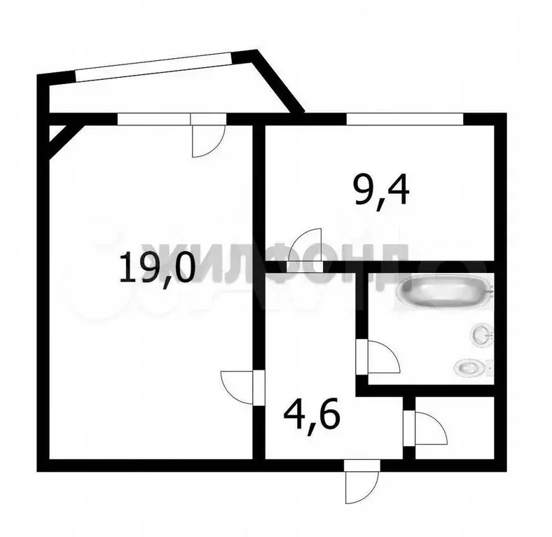 1-к. квартира, 37,1 м, 7/10 эт. - Фото 0