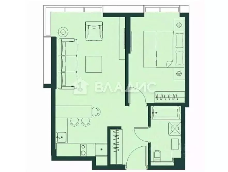 2-к кв. Пензенская область, Пенза ул. Шмидта, 7 (38.5 м) - Фото 2