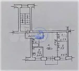 2-к. квартира, 43,5 м, 2/5 эт. - Фото 0