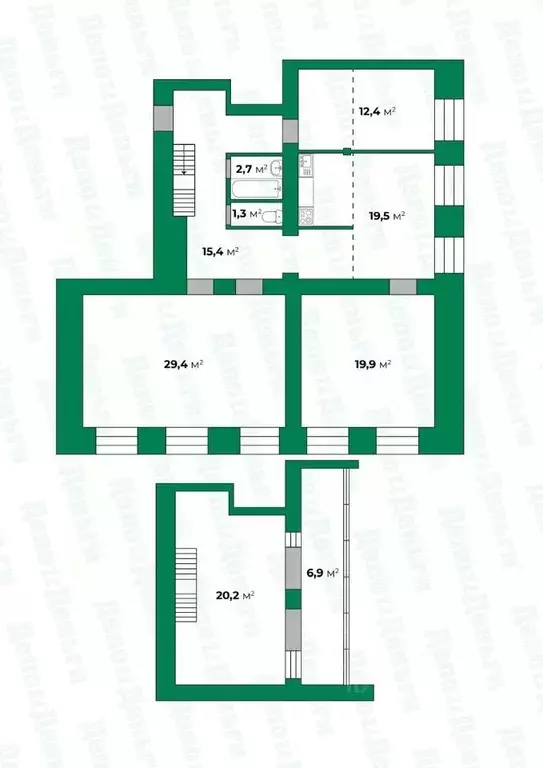 4-к кв. Кировская область, Киров Динамовский проезд, 14 (127.7 м) - Фото 1