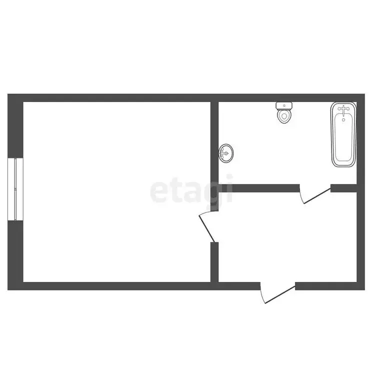 1к в 5-комнатной квартире (18.9 м) - Фото 0