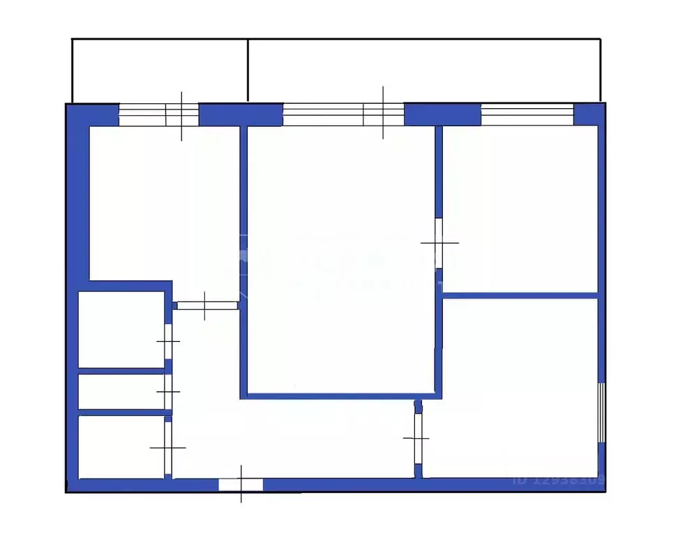 3-к кв. Кемеровская область, Ленинск-Кузнецкий ул. Розы Люксембург, 47 ... - Фото 2