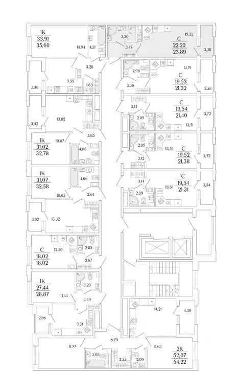 Студия Санкт-Петербург ул. Фучика, 12к2Г1 (23.89 м) - Фото 1