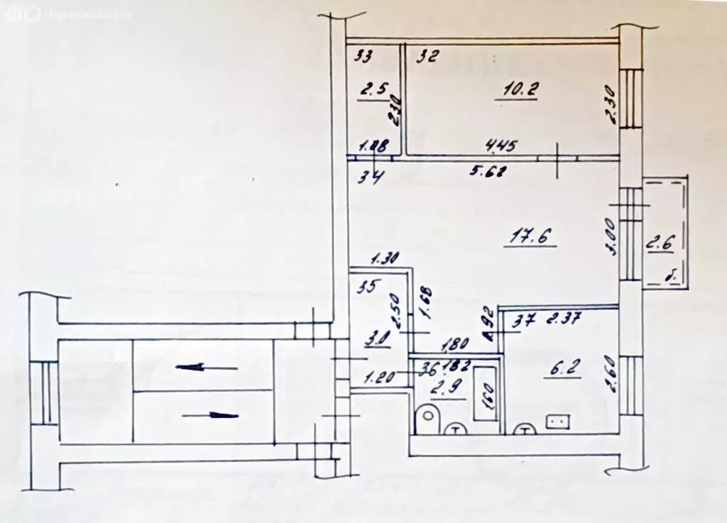 2-комнатная квартира: Самара, улица 22-го Партсъезда, 18 (43.2 м) - Фото 1