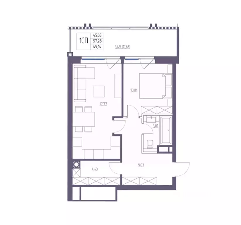 1-к кв. Крым, Ялта Атлантида жилой комплекс (57.28 м) - Фото 0