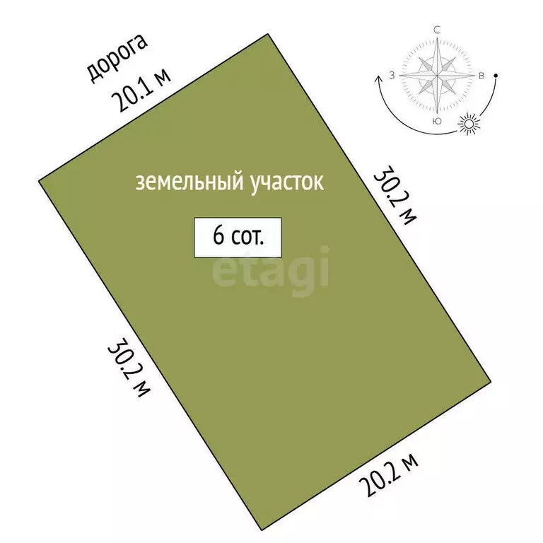 Участок в Тюменский муниципальный округ, дачный посёлок Ежевика (6 м) - Фото 1