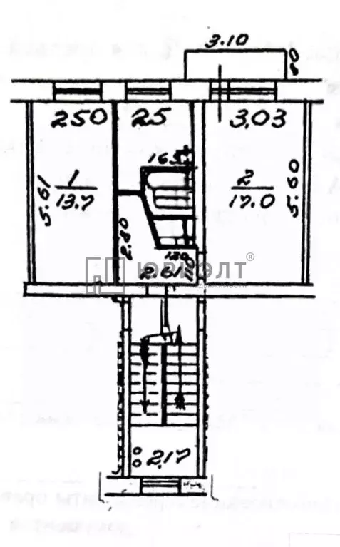 2-к кв. Свердловская область, Нижний Тагил ул. Чайковского, 131 (44.5 ... - Фото 2