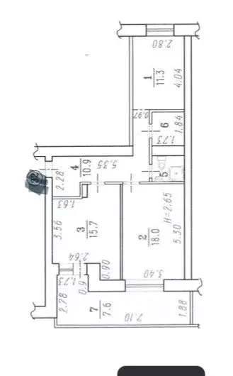 2-к кв. Омская область, Омск ул. Герцена, 270 (62.0 м) - Фото 0