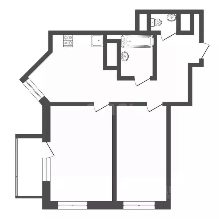 2-к кв. Тульская область, Тула городской округ, с. Осиновая Гора, ... - Фото 2