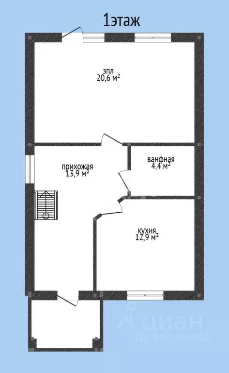 Дом в Башкортостан, Уфа городской округ, с. Нагаево 6 (107 м) - Фото 2